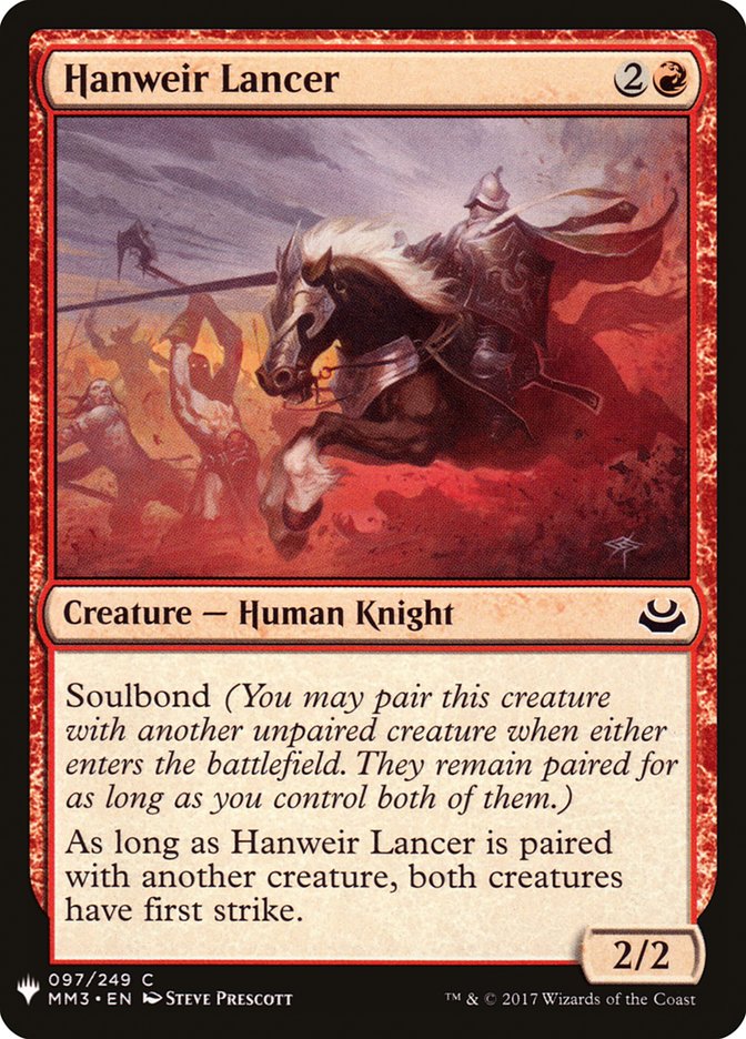 Hanweir Lancer [Mystery Booster] | Dragon's Lair Comics and Fantasy Houston TX