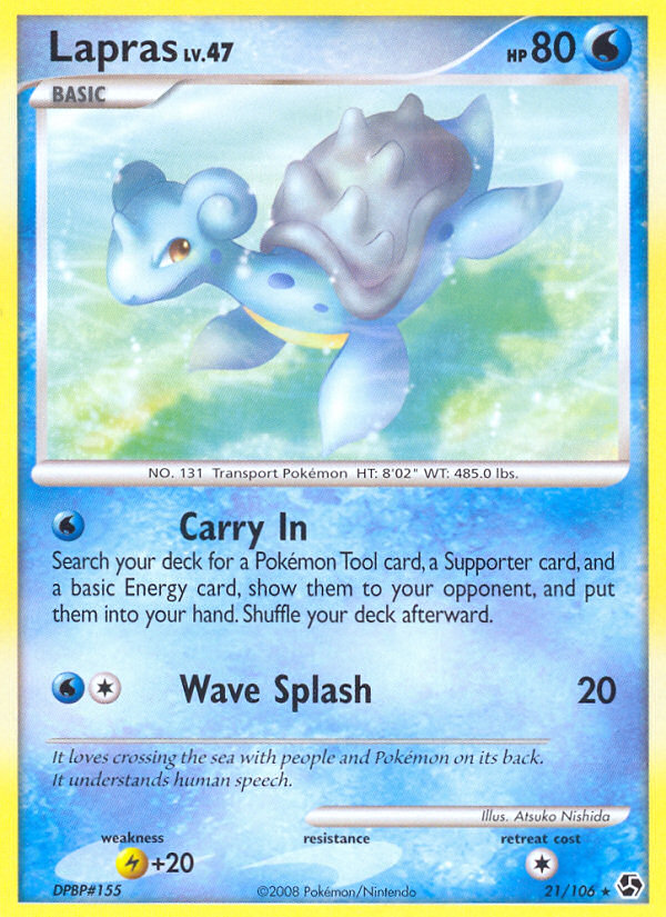 Lapras (21/106) [Diamond & Pearl: Great Encounters] | Dragon's Lair Comics and Fantasy Houston TX