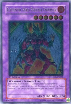 Elemental Hero Phoenix Enforcer [EOJ-EN032] Ultimate Rare | Dragon's Lair Comics and Fantasy Houston TX