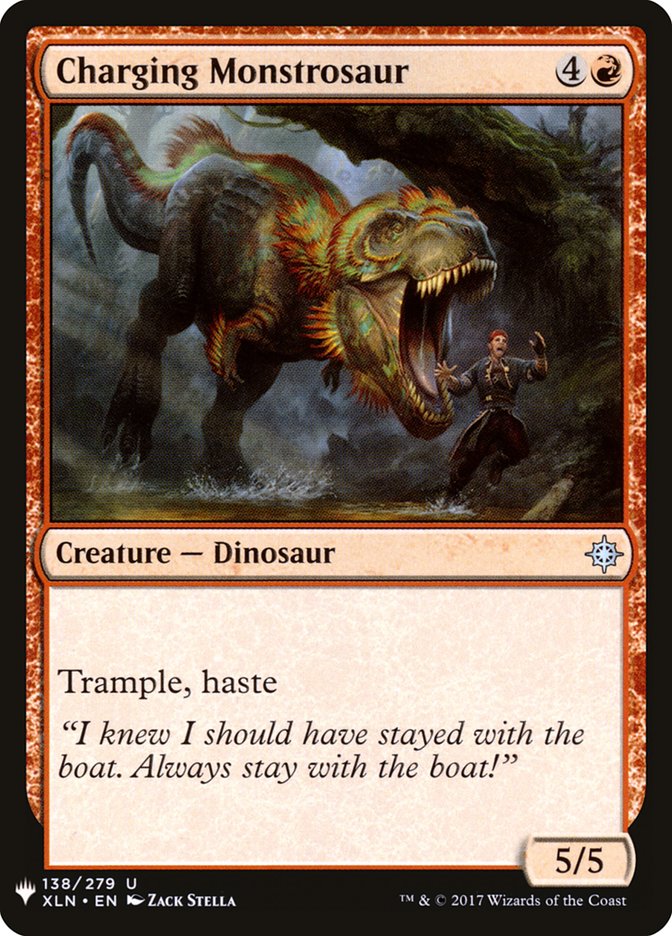 Charging Monstrosaur [Mystery Booster] | Dragon's Lair Comics and Fantasy Houston TX