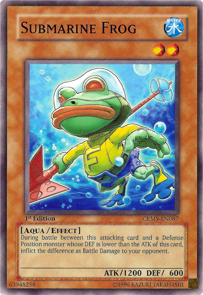 Submarine Frog [CRMS-EN087] Common | Dragon's Lair Comics and Fantasy Houston TX