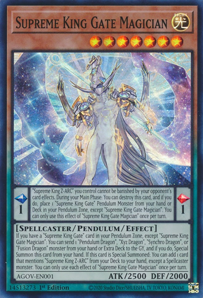 Supreme King Gate Magician [AGOV-EN001] Super Rare | Dragon's Lair Comics and Fantasy Houston TX