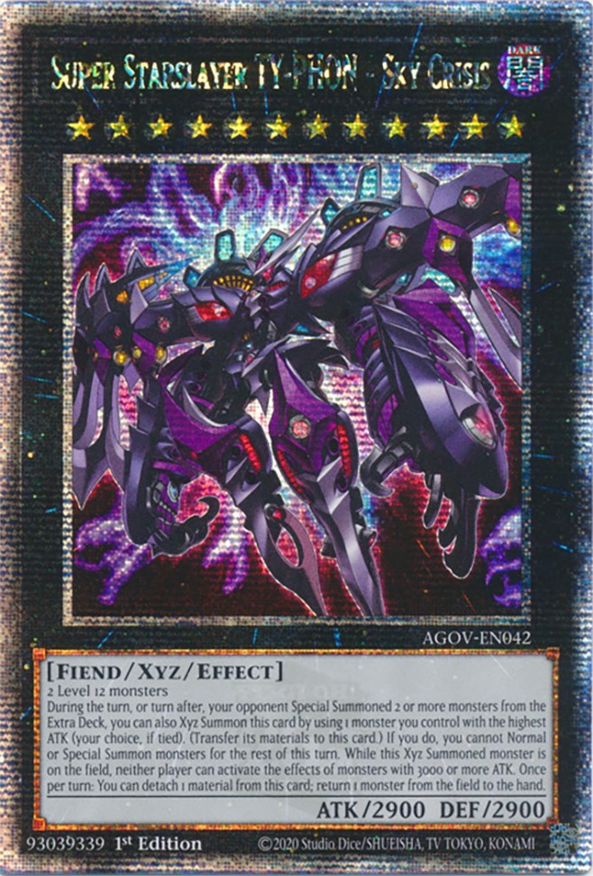 Super Starslayer TY-PHON - Sky Crisis (Quarter Century Secret Rare) [AGOV-EN042] Quarter Century Secret Rare | Dragon's Lair Comics and Fantasy Houston TX