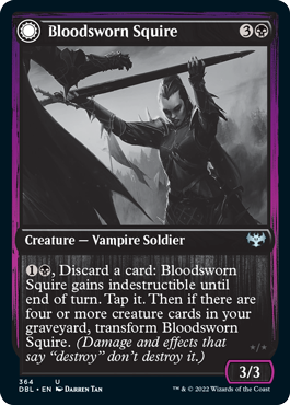 Bloodsworn Squire // Bloodsworn Knight [Innistrad: Double Feature] | Dragon's Lair Comics and Fantasy Houston TX