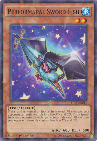 Performapal Sword Fish [SP15-EN014] Shatterfoil Rare | Dragon's Lair Comics and Fantasy Houston TX