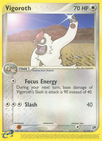 Vigoroth (52/100) [EX: Sandstorm] | Dragon's Lair Comics and Fantasy Houston TX