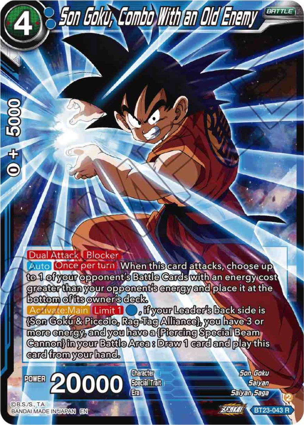 Son Goku, Combo With an Old Enemy (BT23-043) [Perfect Combination] | Dragon's Lair Comics and Fantasy Houston TX