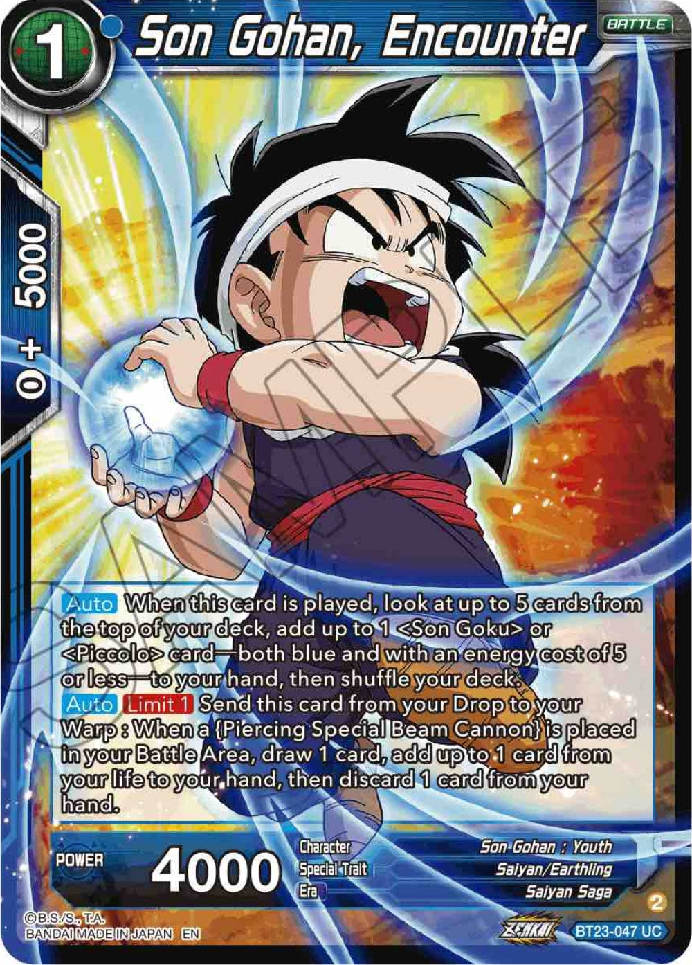 Son Gohan, Encounter (BT23-047) [Perfect Combination] | Dragon's Lair Comics and Fantasy Houston TX