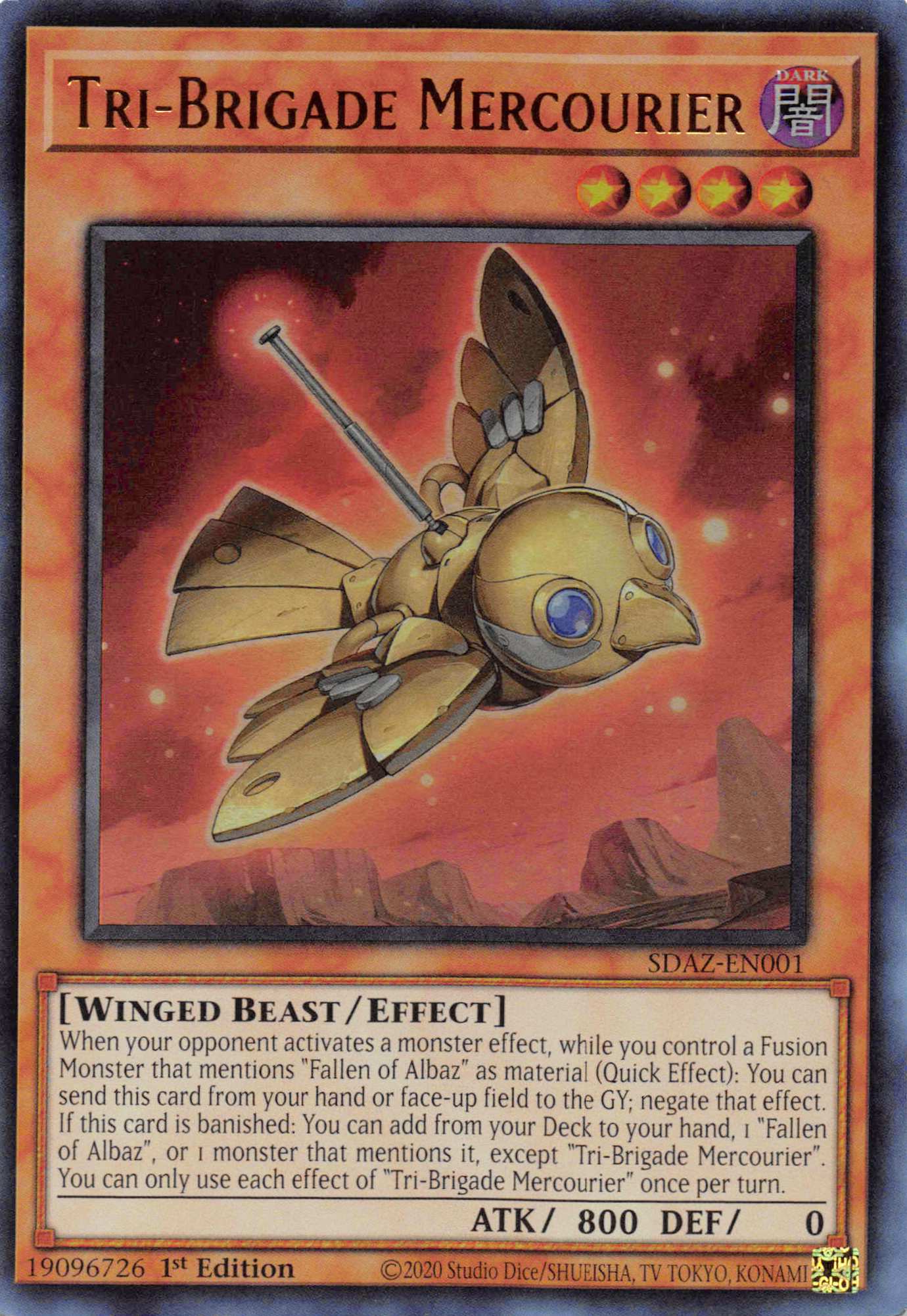 Tri-Brigade Mercourier [SDAZ-EN001] Ultra Rare | Dragon's Lair Comics and Fantasy Houston TX