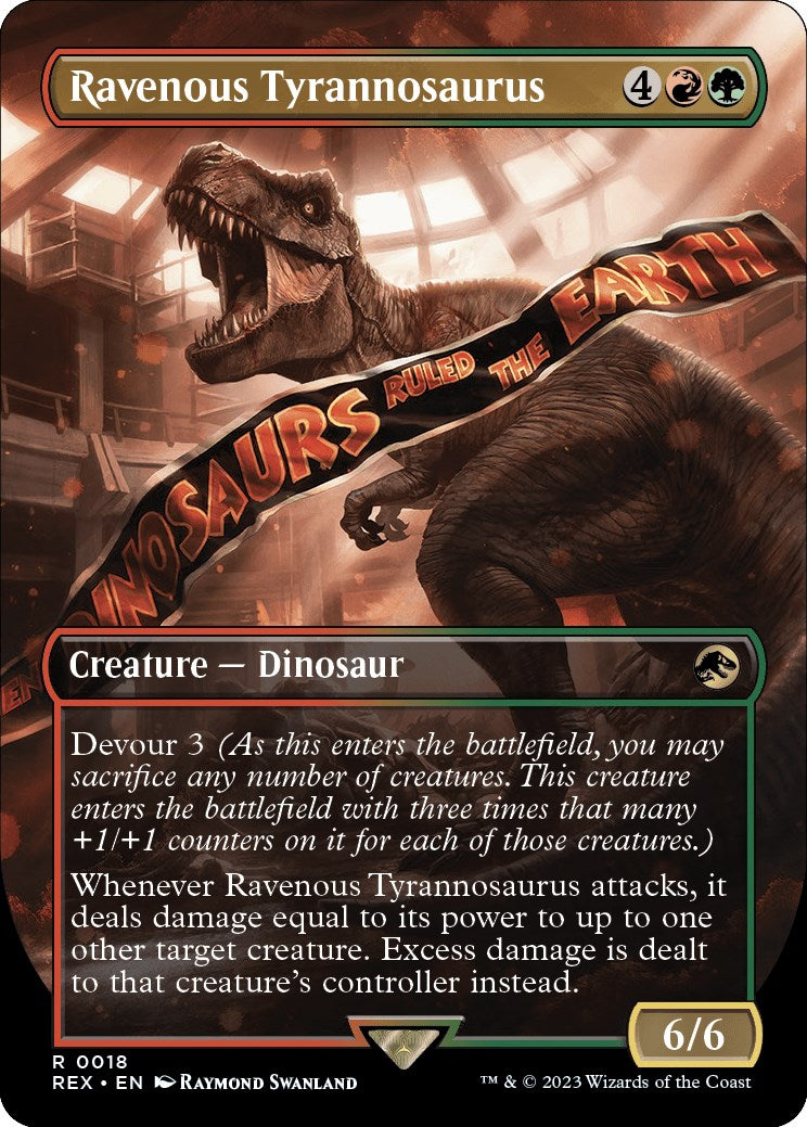 Ravenous Tyrannosaurus (Borderless) [Jurassic World Collection] | Dragon's Lair Comics and Fantasy Houston TX