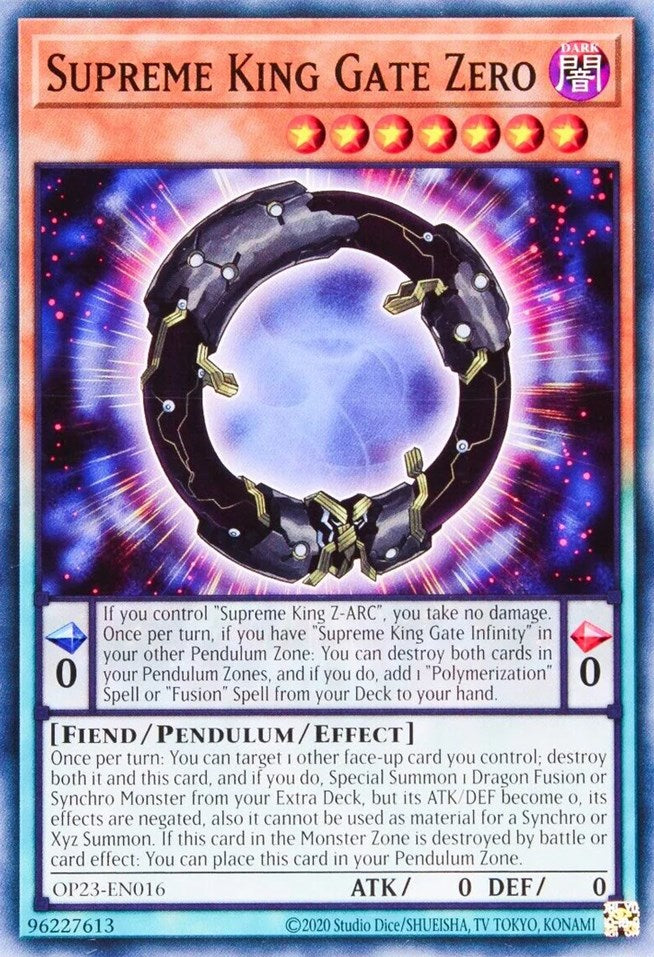 Supreme King Gate Zero [OP23-EN016] Common | Dragon's Lair Comics and Fantasy Houston TX