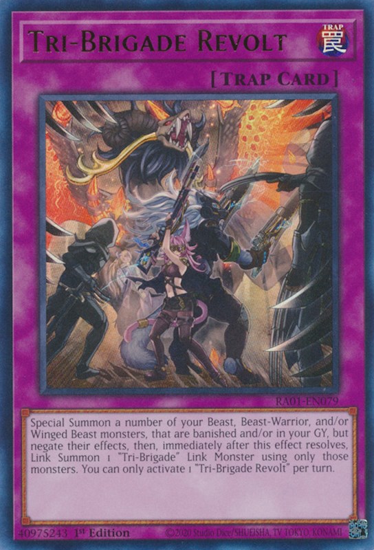 Tri-Brigade Revolt [RA01-EN079] Ultra Rare | Dragon's Lair Comics and Fantasy Houston TX