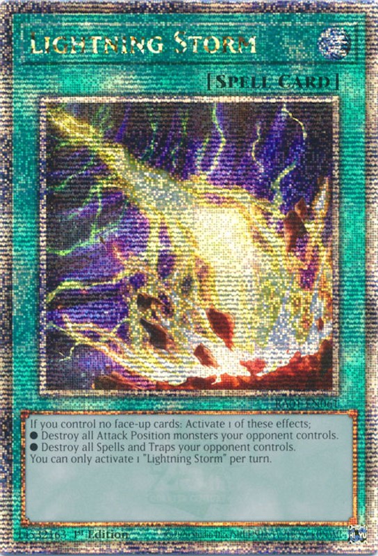 Lightning Storm [RA01-EN061] Quarter Century Secret Rare | Dragon's Lair Comics and Fantasy Houston TX