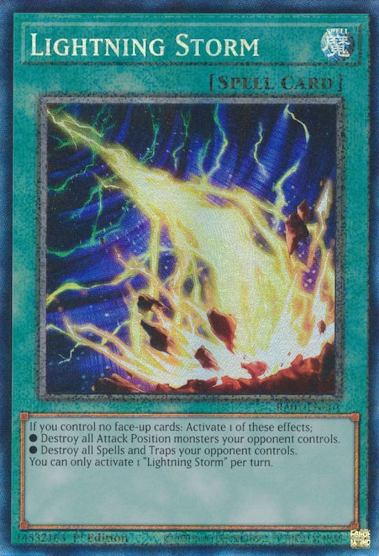 Lightning Storm [RA01-EN061] Prismatic Collector's Rare | Dragon's Lair Comics and Fantasy Houston TX