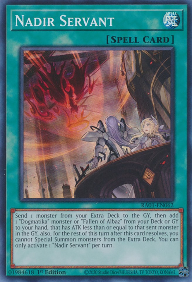 Nadir Servant [RA01-EN062] Super Rare | Dragon's Lair Comics and Fantasy Houston TX