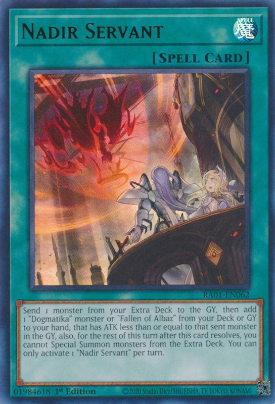 Nadir Servant [RA01-EN062] Ultra Rare | Dragon's Lair Comics and Fantasy Houston TX