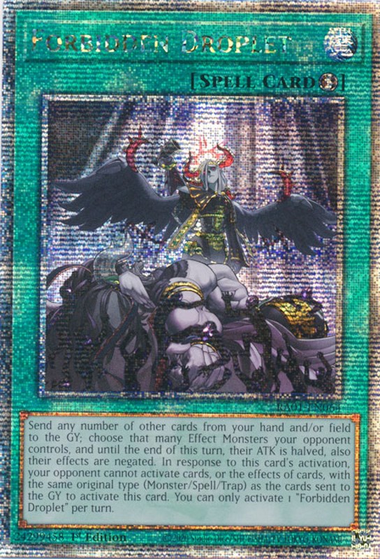 Forbidden Droplet [RA01-EN064] Quarter Century Secret Rare | Dragon's Lair Comics and Fantasy Houston TX
