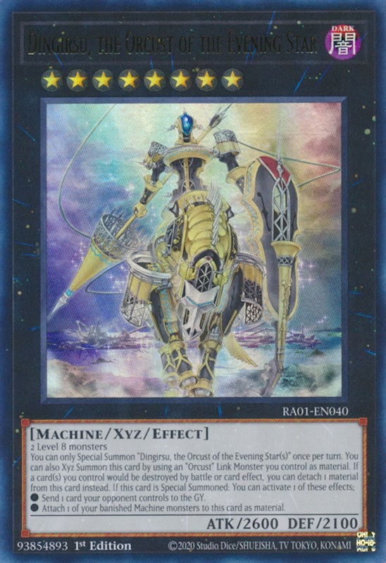 Dingirsu, the Orcust of the Evening Star [RA01-EN040] Ultra Rare | Dragon's Lair Comics and Fantasy Houston TX