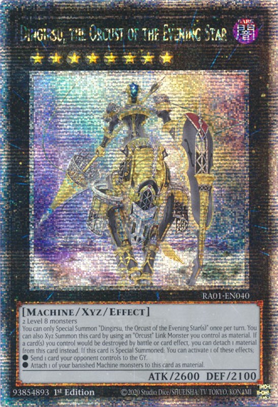 Dingirsu, the Orcust of the Evening Star [RA01-EN040] Quarter Century Secret Rare | Dragon's Lair Comics and Fantasy Houston TX