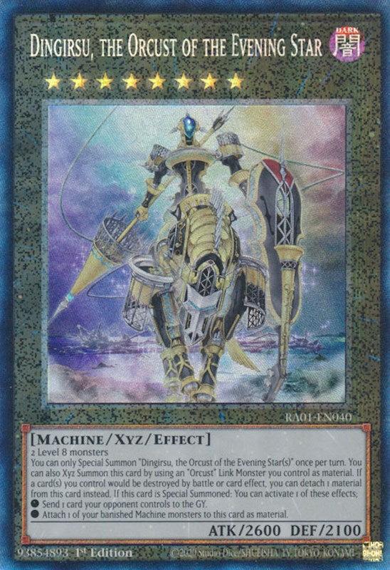 Dingirsu, the Orcust of the Evening Star [RA01-EN040] Prismatic Collector's Rare | Dragon's Lair Comics and Fantasy Houston TX