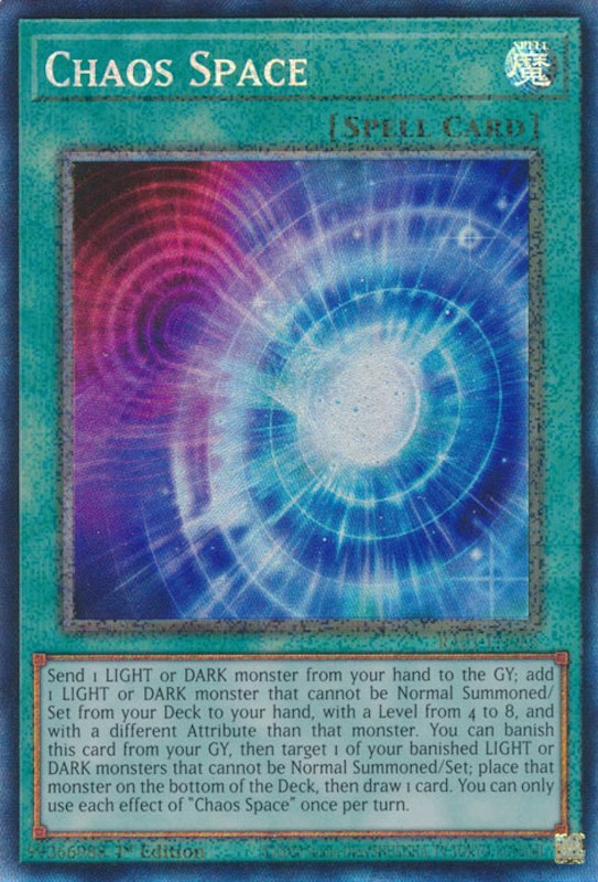 Chaos Space [RA01-EN065] Prismatic Collector's Rare | Dragon's Lair Comics and Fantasy Houston TX