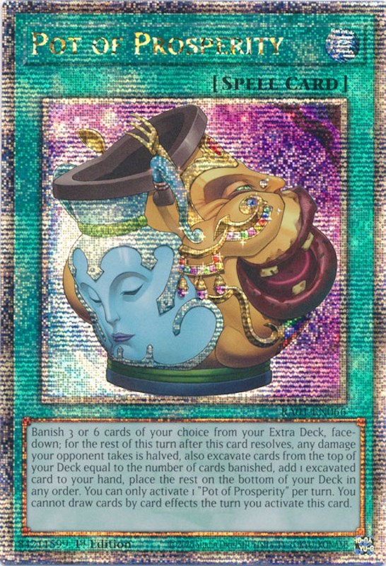 Pot of Prosperity [RA01-EN066] Quarter Century Secret Rare | Dragon's Lair Comics and Fantasy Houston TX