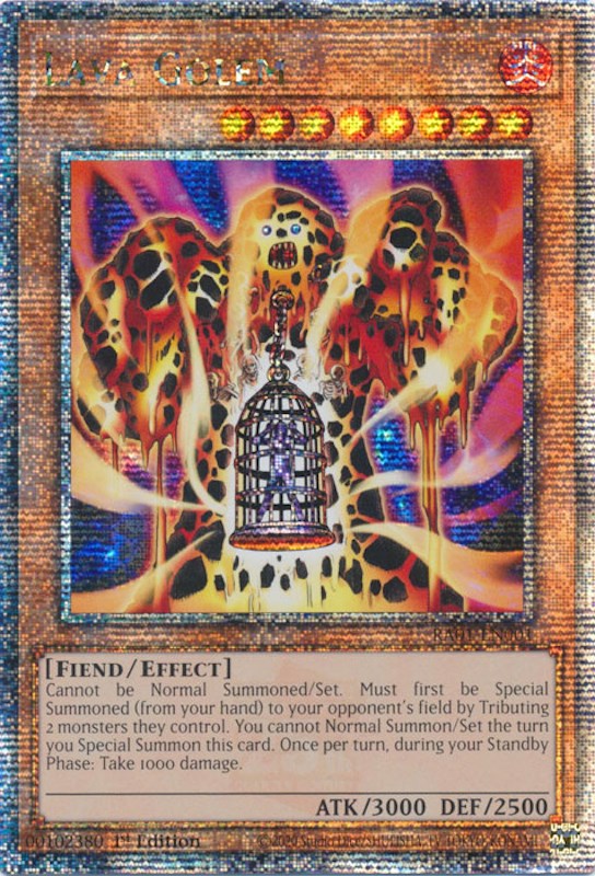 Lava Golem [RA01-EN001] Quarter Century Secret Rare | Dragon's Lair Comics and Fantasy Houston TX