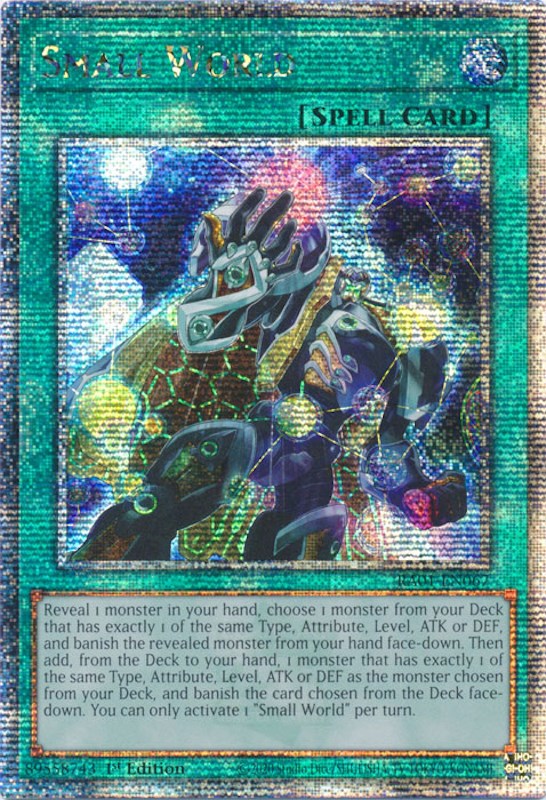 Small World [RA01-EN067] Quarter Century Secret Rare | Dragon's Lair Comics and Fantasy Houston TX