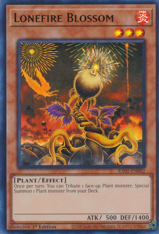 Lonefire Blossom [RA01-EN002] Ultra Rare | Dragon's Lair Comics and Fantasy Houston TX