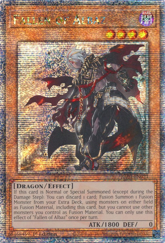 Fallen of Albaz [RA01-EN021] Quarter Century Secret Rare | Dragon's Lair Comics and Fantasy Houston TX