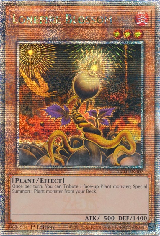 Lonefire Blossom [RA01-EN002] Quarter Century Secret Rare | Dragon's Lair Comics and Fantasy Houston TX