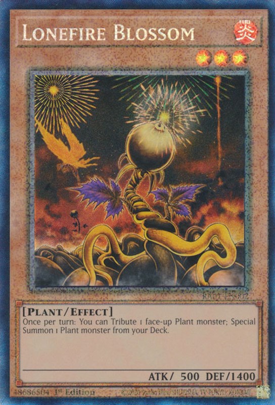 Lonefire Blossom [RA01-EN002] Prismatic Collector's Rare | Dragon's Lair Comics and Fantasy Houston TX