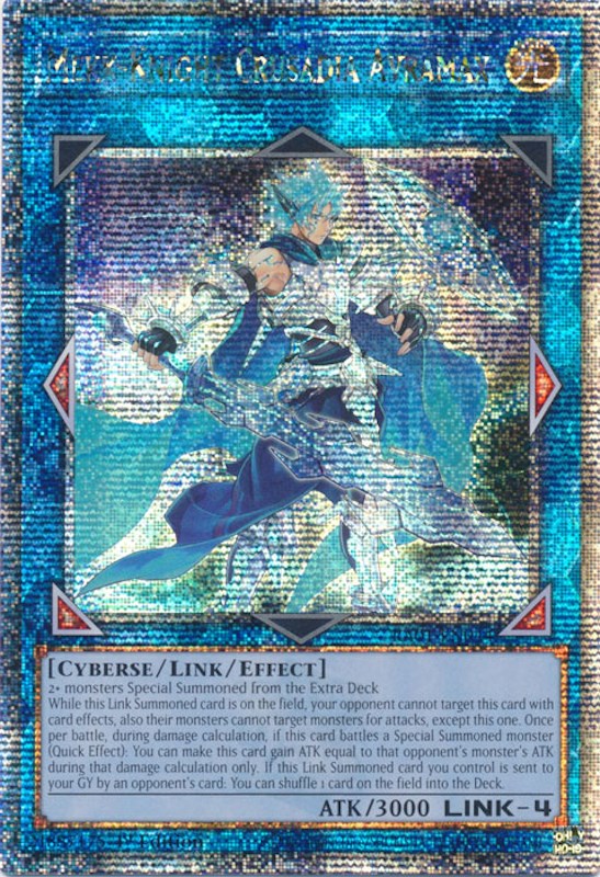 Mekk-Knight Crusadia Avramax [RA01-EN044] Quarter Century Secret Rare | Dragon's Lair Comics and Fantasy Houston TX