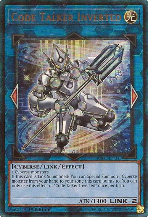 Code Talker Inverted [RA01-EN045] Prismatic Ultimate Rare | Dragon's Lair Comics and Fantasy Houston TX
