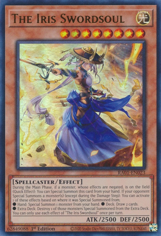 The Iris Swordsoul [RA01-EN023] Ultra Rare | Dragon's Lair Comics and Fantasy Houston TX