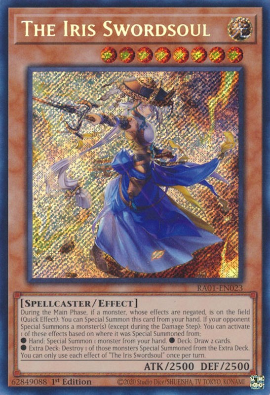 The Iris Swordsoul [RA01-EN023] Secret Rare | Dragon's Lair Comics and Fantasy Houston TX