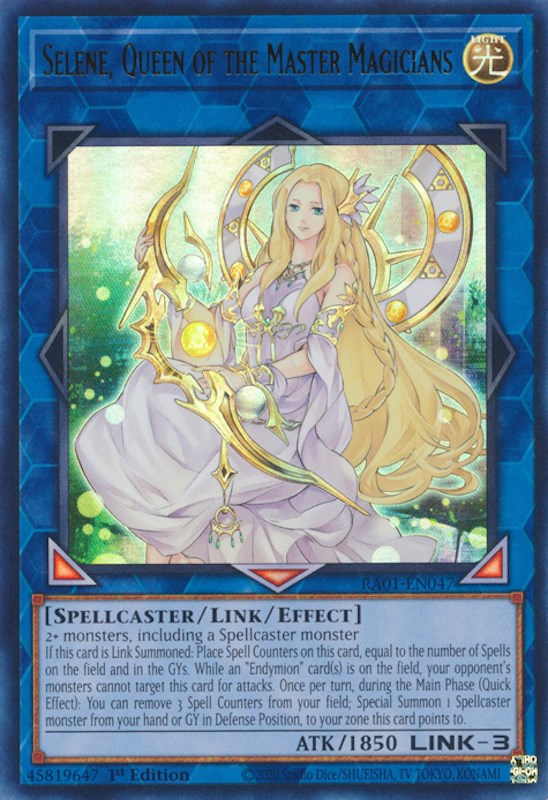 Selene, Queen of the Master Magicians [RA01-EN047] Ultra Rare | Dragon's Lair Comics and Fantasy Houston TX