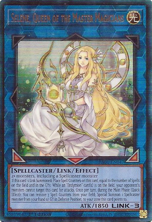 Selene, Queen of the Master Magicians [RA01-EN047] Prismatic Ultimate Rare | Dragon's Lair Comics and Fantasy Houston TX