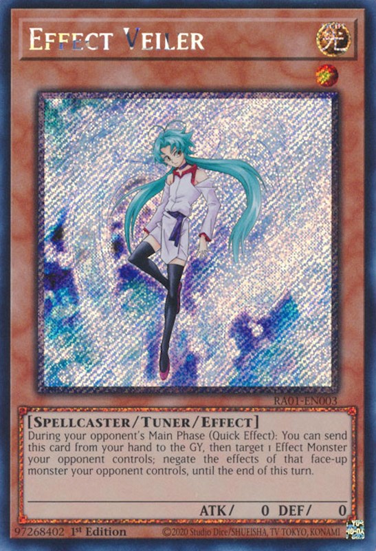 Effect Veiler [RA01-EN003] Platinum Secret Rare | Dragon's Lair Comics and Fantasy Houston TX
