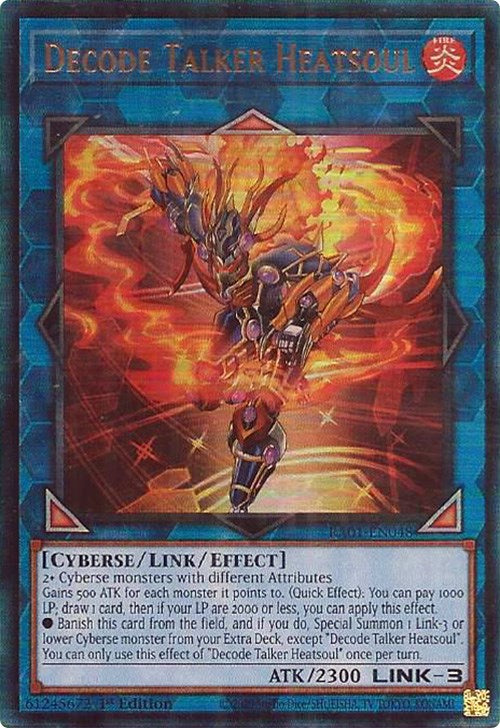 Decode Talker Heatsoul [RA01-EN048] Prismatic Ultimate Rare | Dragon's Lair Comics and Fantasy Houston TX