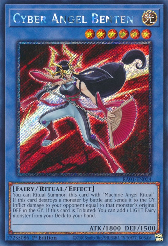 Cyber Angel Benten [RA01-EN024] Platinum Secret Rare | Dragon's Lair Comics and Fantasy Houston TX
