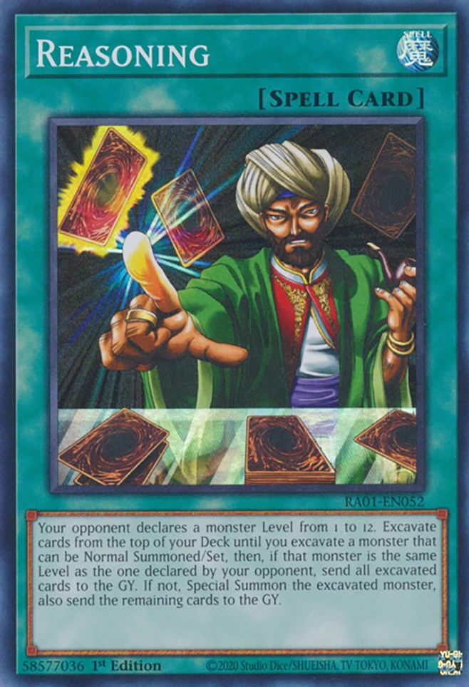 Reasoning [RA01-EN052] Super Rare | Dragon's Lair Comics and Fantasy Houston TX