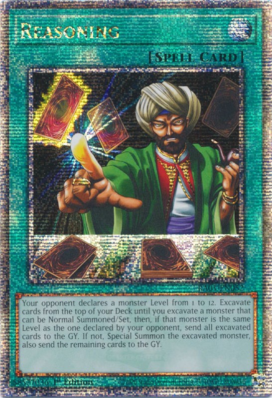 Reasoning [RA01-EN052] Quarter Century Secret Rare | Dragon's Lair Comics and Fantasy Houston TX