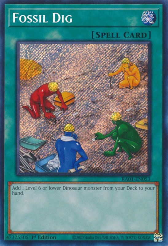 Fossil Dig [RA01-EN053] Secret Rare | Dragon's Lair Comics and Fantasy Houston TX