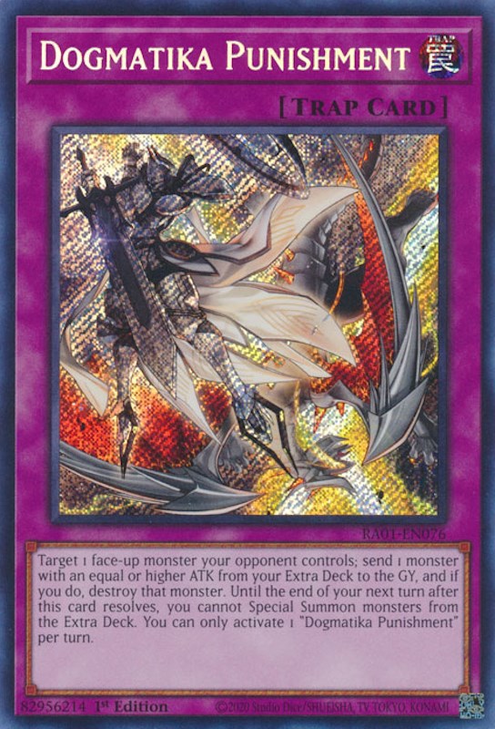 Dogmatika Punishment [RA01-EN076] Secret Rare | Dragon's Lair Comics and Fantasy Houston TX