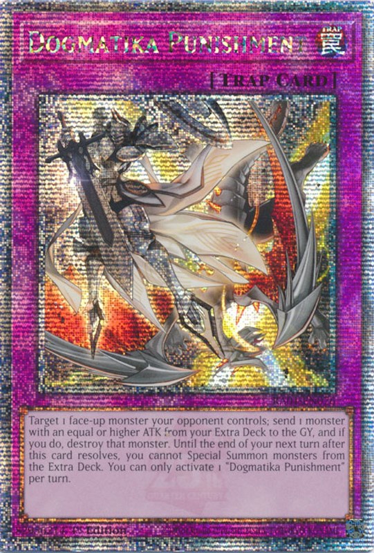 Dogmatika Punishment [RA01-EN076] Quarter Century Secret Rare | Dragon's Lair Comics and Fantasy Houston TX