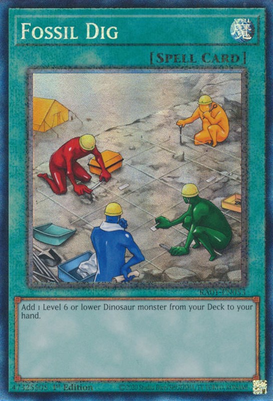 Fossil Dig [RA01-EN053] Prismatic Collector's Rare | Dragon's Lair Comics and Fantasy Houston TX