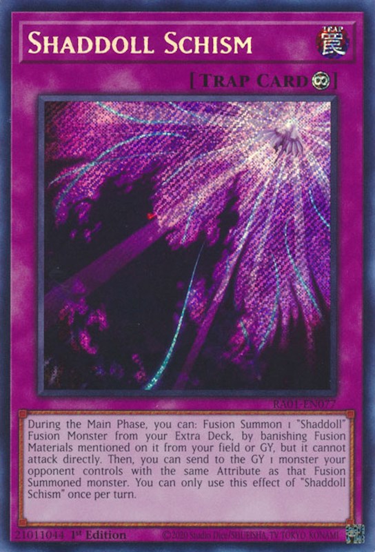 Shaddoll Schism [RA01-EN077] Secret Rare | Dragon's Lair Comics and Fantasy Houston TX