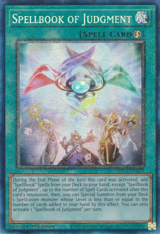 Spellbook of Judgment [RA01-EN054] Prismatic Collector's Rare | Dragon's Lair Comics and Fantasy Houston TX