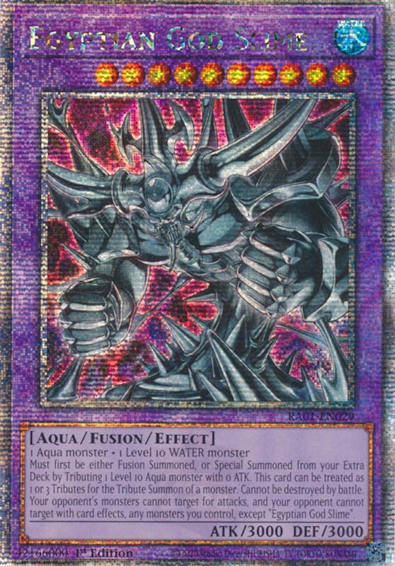 Egyptian God Slime [RA01-EN029] Quarter Century Secret Rare | Dragon's Lair Comics and Fantasy Houston TX